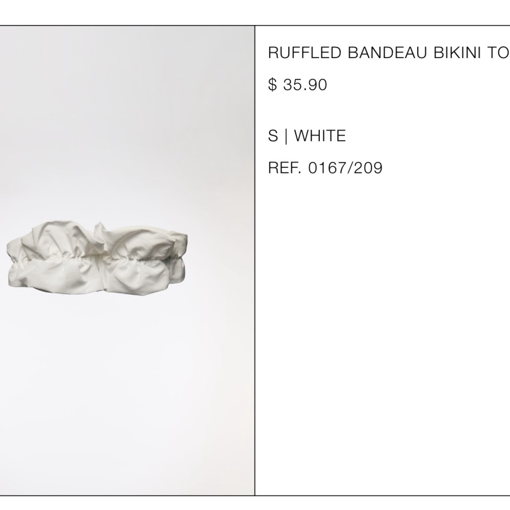 Zara Ruffled Bikini Top - Picture 3 of 4